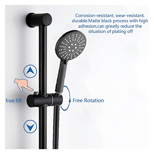 Ensemble de douche en acier inoxydable finition noir mat - 4