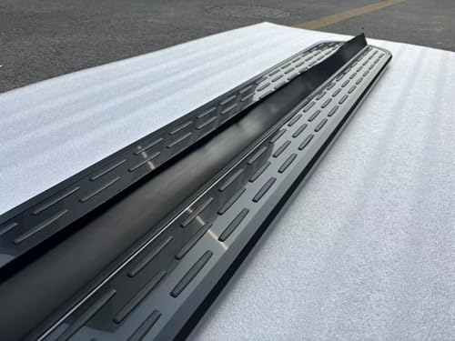 Estribos laterales aluminio negro para Lincoln Aviator 2020-2026 miniatura 4