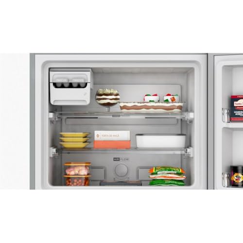 Geladeira Duplex Frost Free 461 Litros A+++ Cor Inox com Tecnologia Turbo Control e Fresh Box – BRM56FK 110v