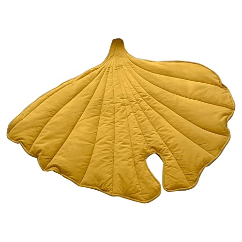 Oxxggkao Alfombra de juego para bebé, manta de hojas de algodón, suave, manta de gateo, tapete de dibujos animados, decoración de habitación de niños, lavable, tapete de gimnasio para actividades en