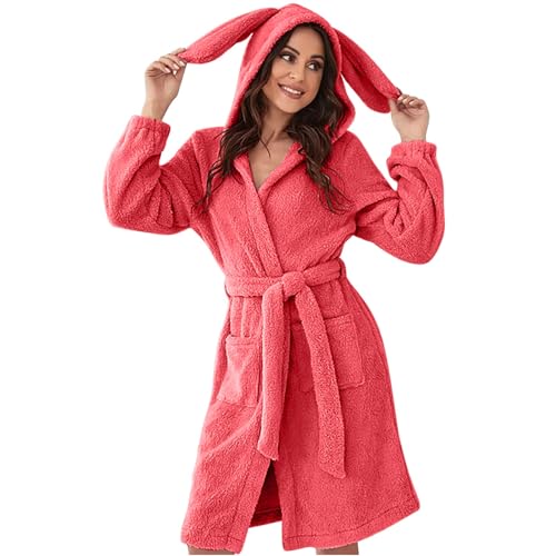 Chemises De Nuit Courtes Sweat-Shirt et Pyjamas Sexy Rose pour Femmes