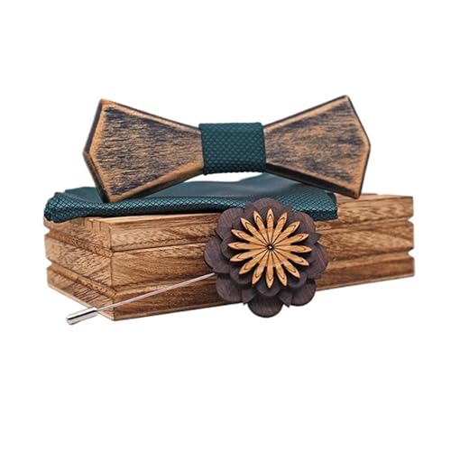 Noeud papillon en bois hommes accessoire costume multicolore creux