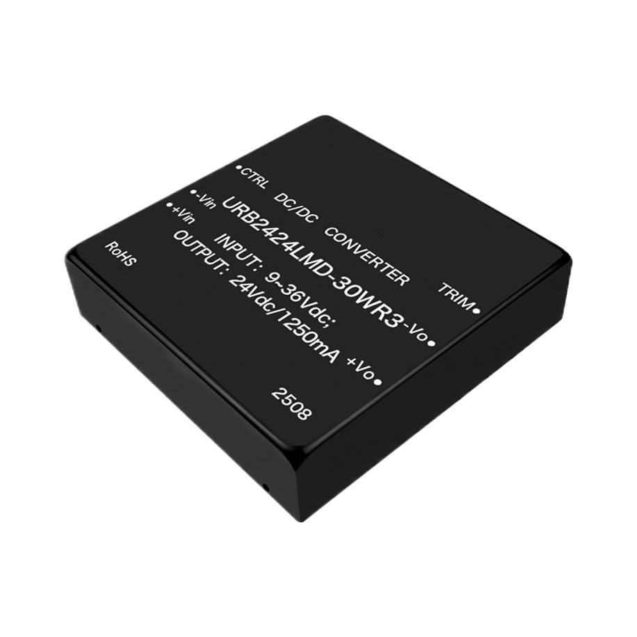 Module d'alimentation 24V isolé U2424LMD-30WR3 : stoppe les bruits sur DC-DC 30W