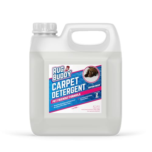 Rug Buddy - Pet Carpet Cleaner 1L - Deep Clean & Odour Neutraliser for Dog & Cat Mess - Safe Antibacterial Stain Remover - Machine Compatible