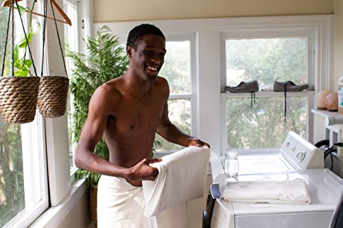 Anact - Hemp Towel Set - Fast Drying Organic Cotton Blend Spa Quality Towels - 55% Hemp, 45% Organic Cotton Textured Absorbent Towels - Natural, 3 Pcs. #TOP2