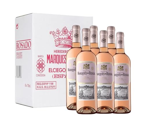 Marques De Riscal Rosado - Vino Rosado Denominación Origen Calificada Rioja - Caja 6 botellas de 750 ml