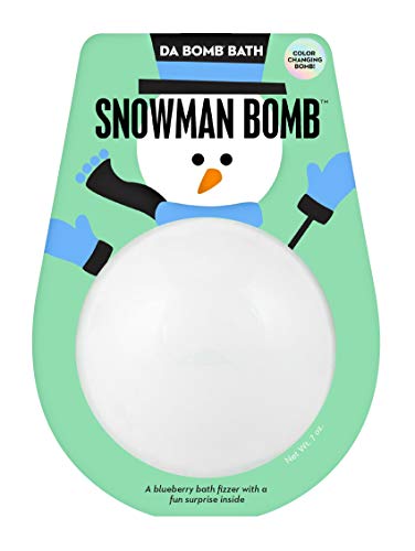 Da Bomb Bath Bomb 7oz. (Color Changing Snowman Bomb) Christmas Holiday