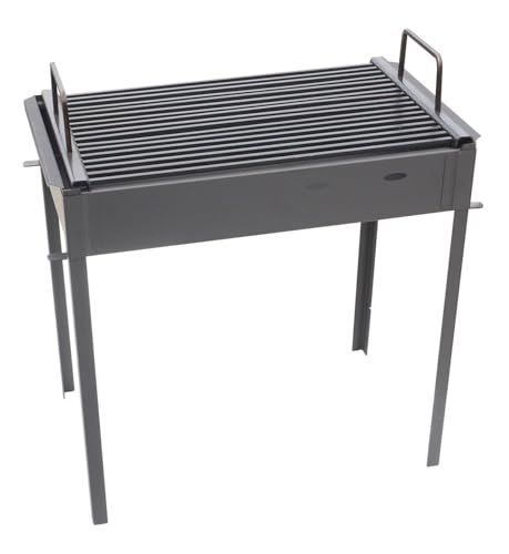 FLAME FOX - Hochwertiger Camping Grill 40x25cm I Praktischer Holzkohlegrill für Camping & Festivals I Platzsparender Tragbarer Holzkohlegrill für unterwegs I Extra robust zum Mitnehmen FLAME FOX - Hochwertiger Camping Grill 40x25cm I Praktischer Holzkohlegrill für Camping & Festivals I Platzsparender Tragbarer Holzkohlegrill für unterwegs I Extra robust zum Mitnehmen