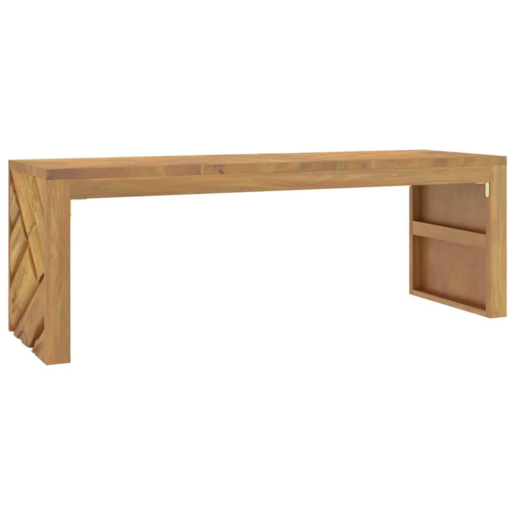 Table basse 110x35x38 cm bois teck massif table appoint salon chambre