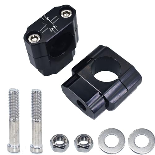 Adaptateur de rehausseur guidon CNC 1-1/8" en aluminium haute densité