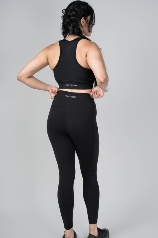 Image of Gym Wear Co-ord Set for Women Stretchable Top & Leggings for Women's & Girls Suitable for Yoga Jogging & Gym Western Coord Set