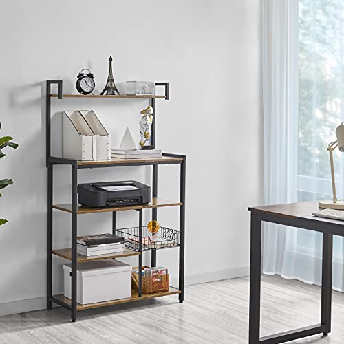 Yaheetech Keukenbakjesrek keukenapparaat magnetronfornuis specerijen opslagrek vrijstaand industriële 5-traps organizer… - Image 4