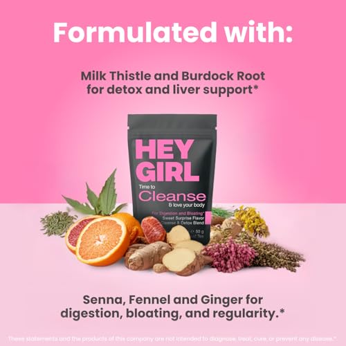 Detox Tea for Bloated Belly & Digestion | Loose Leaf Herbal Tea | Body and Colon Cleanse with Milk Thistle, Burdock Root, Senna Leaf | Digestive & Flat Tummy Tea | Natural Laxative