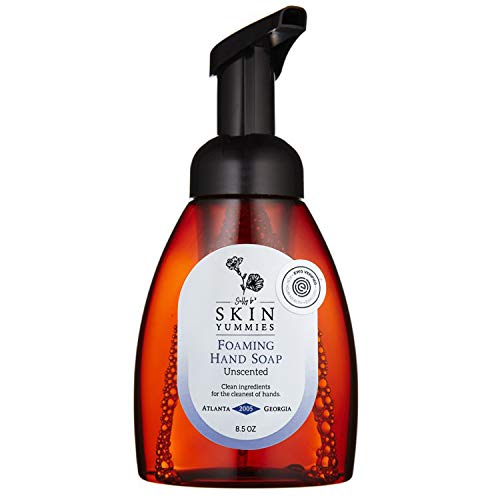Sally B's Unscented Luxury Hand Soap Foaming – Moisturizing Hand Soap for Sensitive Skin/Hypoallergenic Hand Soap Organic/EWG Verified Product/ 8.5 OZ(Unscented)