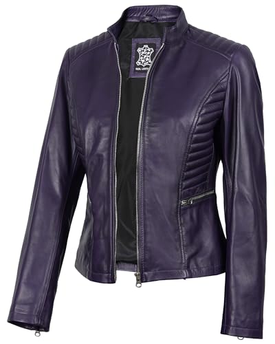 Image of Decrum Leather Jacket for Women - Real Lambskin Casual Leather Jackets Womens