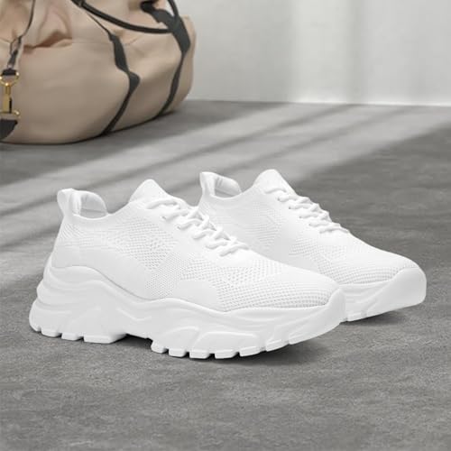 Image of Womens Walking Shoes Non Slip Ladies Running Fashion Athletic Sneakers Work Gym Tennis Athletic Sports Comfort Breathable Lightweight Mesh Soft Sole