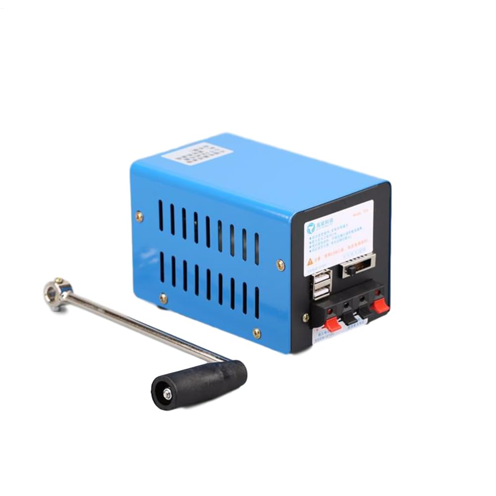 Generatore di generatore a manovella da 20 W | Caricatore ad albero motore | da 20 00rpm | Generatore portatile per delle catastrofi per campeggio all'aperto | Design compatto leggero