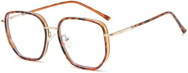 Damen Blaulichtfilter Brille mit Leopardenmuster - Chanel Briller für Augenschutz