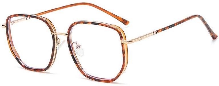 Batheidon 1 Stück Blaulichtfilter Brille Damen grün Musterbrille, Hochwertige PC-Gläser, Leicht und Stilvoll, Inkl. Brillenschachtel in weiß, Augenschutz für Büro und Freizeit (imprimé léopard)