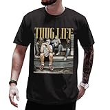 DIGForest Thug Life Shirt for Men for Women - Horror Tshirts for Women On Halloween - Halloween Tshirt Unisex - Halloween Tee Shirt - Scary Halloween from Friends On Birthday (Black - XL), X-Large