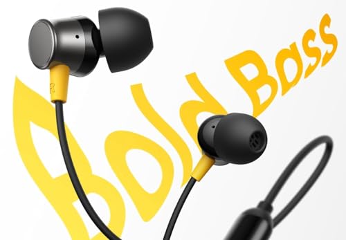 Image of Original Earphone for Realme Buds 3 Type C Wired Earphone in Ear, Built in Mic for Clear Calls, Tangle Free, & Stable Wired Connectivity (Black)