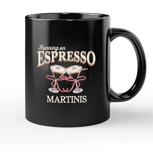 Nazenpod Running on Espresso Martinis Pink coquette bow martini bows Coffee Mug, Cups 11oz - 15oz