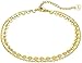JSY Chaîne Coupperie de chapelure de câble de Monnaie de 4 mm de Cheville de Chair de pièce de 4 mm de Chariot for Femmes for Femmes Bracelet de Cheville (Color : Gold Color)