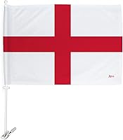 Vista 262 de Bandera de Estados Unidos con poste para coche, bandera para carros, 2 unidades, bandera de América, capó para auto, 4 de julio, decoración