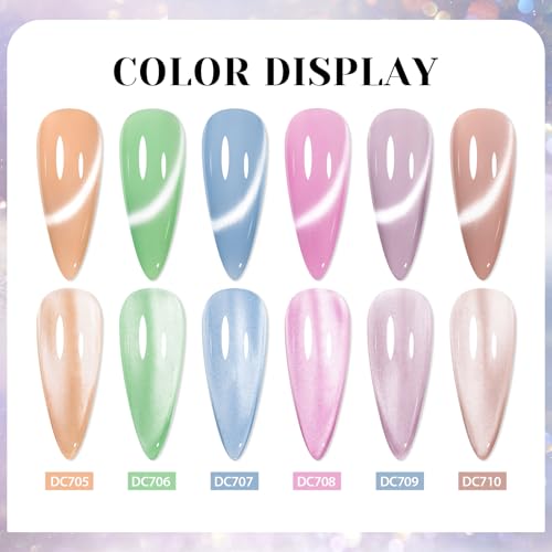 Set de 8 esmaltes gel gato con imán MTSSII miniatura 5