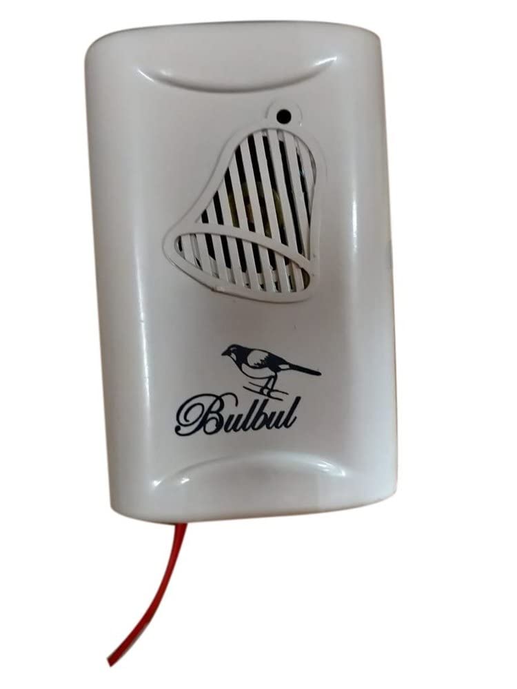 TECHDELIVERS® Door Bell Bulbul Parrot Bird Sound Chime AC 220V Wired Electric Doorbell for Home Office (B0BMQNWB8K) Amazon Price History, Amazon Price Tracker
