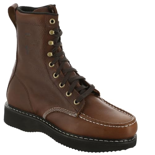 Fin 38 Feather Mens 8 LaceUp 10 4E US Brown