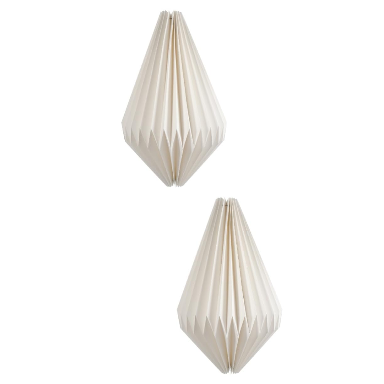HOMSFOU 2pezzi Lampada Sospensione Origami Paralume Decorativo Per Chandelier e Illuminazione Domestica Materiale Sicuro e Inodore Stile Creativo Per Soggiorno e Ristoranti