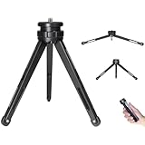 低床 卓上 三脚 ローアングル 無段階 高さ可変 多機能 シャコタン トライポッド カメラ 撮影補助 1/4インチ 折り畳み式 ポータブル ジンバル スタンド 映像 サポート アルミ合金 (BXN-LA-TRPD)