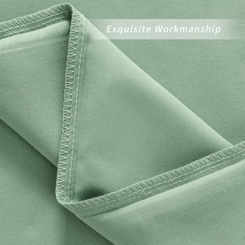 Image of Body Pillow Pillowcase with Zipper 1 piece,Light Sage Green,20 inchx54 inch | Body Pillow Cover with Zipper,Long Pillow Case,Cozy Microfiber Body Pillow Case Cover