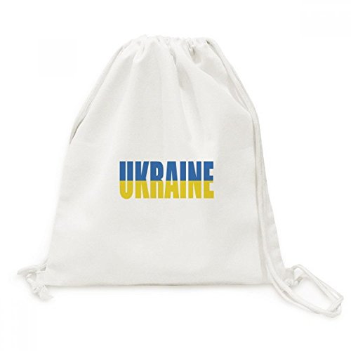 Sac cordon Ukraine drapeau en toile pour vos sorties et voyages quotidiens
