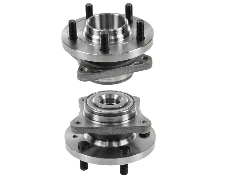 Image of TRQ Front Driver and Passenger Side Wheel Bearing & Hub Assembly Set 2 Piece for 2005-2009 Land Rover LR3 2010-2016 LR4 2006-2013 Range Rover Sport