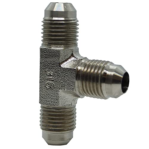 Image of RFS Stainless Steel JIC Flared Tube Fitting, Tee, 1 /2 inch Tube OD JIC Male
