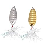 Milisten 2個 ルアーベイト馬口スパンコール スケトウダラ 屋外の魚の餌 キット 性 釣り具 装備 ギプス lure fishing メタルルアー 高音域が強いルアー 金属 Silver