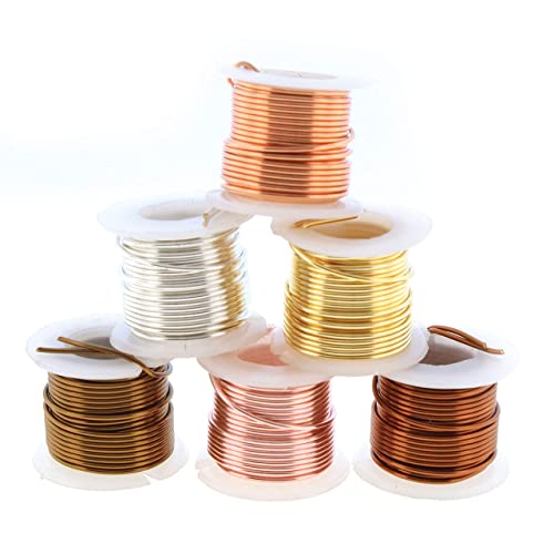 The Beadsmith Wire Elements 20-Gauge Lacquered Tarnish-Resistant Copper Wire For Jewelry Making, 3 Yards Each, 2.74 Meters Each Spool (Assorted Colors) #TOP13