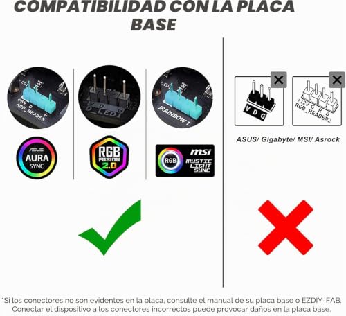 Soporte GPU para montaje vertical en chasis ATX con efectos de iluminación ARGB 5V 5