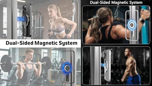 Image of Zitel for MagSafe Double-Sided Magnetic 360 Rotatable Phone Grip Finger Ring Holder Stand Compatible with iPhone 17 16 15 14 13 12 Pro Max, Samsung, Pixel 10 & Android Smartphones
