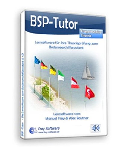 Preisvergleich Produktbild BSP-Tutor - Lernsoftware Bodenseeschifferpatent A (Motor) + D (Segeln) (Fragenkatalog Theorie)