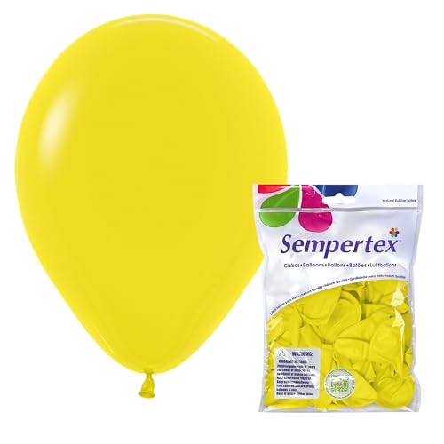 Image of Sempertex Fashion Yellow Balloons, Latex, 11 Inch, 25 Pcs