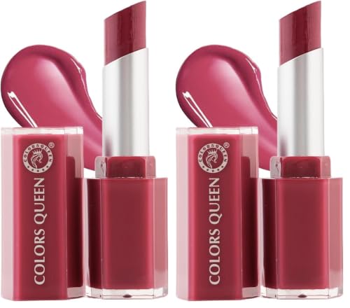 Image of Colors Queen Gloss Stick | Lightweight & Non-Sticky Lip Gloss | Smooth 8 Hrs Hydrating Formula | High Shine Lipstick for Women Enriched with Shea Butter, Vitamin E & Squalane (01 - Mauve Macaron, 3.6g)
