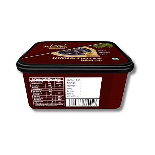 Image of Aladdin Dates Black Kimia Dates 500g | Premium Mazafati Khajoor | Soft Black Dates | IML Container | No Added Sugar | No Preservatives | Healthy Khajur Snack