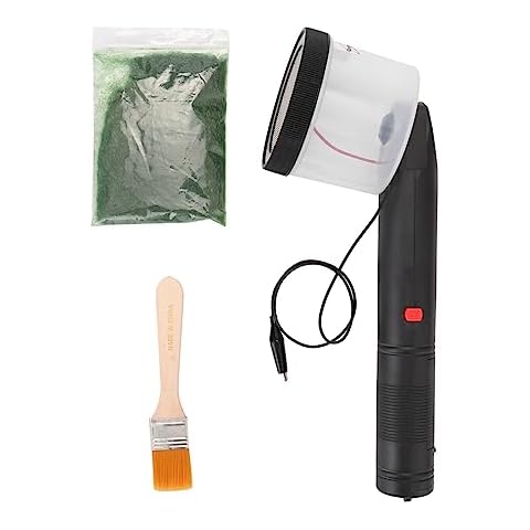 Geevorks Flocking Kit Static Grass Applicator Kit 3-5mm,Static Flocking Applicator for Flocking in Small Area/Sand Table Construction Model Cover