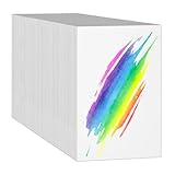 Gute Farbaufnahme und Anwendungsvielfalt: Das Aquarellpapier 300 g/m² ermöglicht eine ausgezeichnete Farbaufnahme.Geeignet für verschiedene Maltechniken, darunter Aquarellstifte, Aquarellfarben, Acryl, Gouache und mehr.