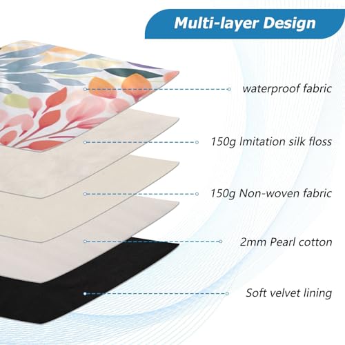Funda para portátil 13-14 pulgadas con diseño floral colorido miniatura 4