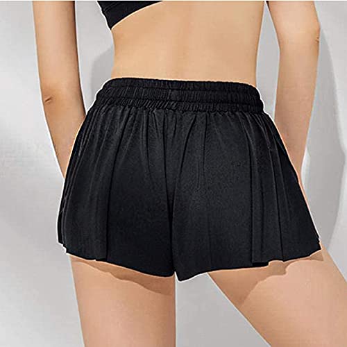 N A Dames 2-in-1 Marathon Sneldrogende Shorts, Gym Losse Sport Shorts, Onvervormbare Elastische Short, Oefening Joggen… - Image 4