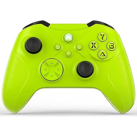 Dinosoo Wireless Controller for Android Windows PC Steam Games, Dual Vibration TURBO Macro Function Hall Trigger 3.5mm Headphone Jack-Electric Volt (Can't connect to X-box right now) Cover